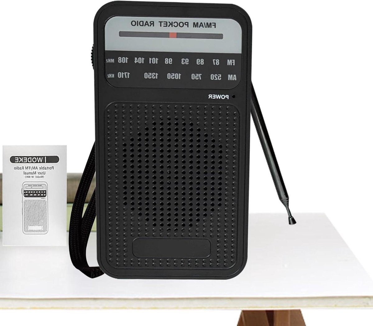 Draagbare Radio - Zakradio Transistorradio - Muziek Luisteren Buiten - Ultra Gevoelige Ontvanger - 13 x 7.2 x 3.1 cm