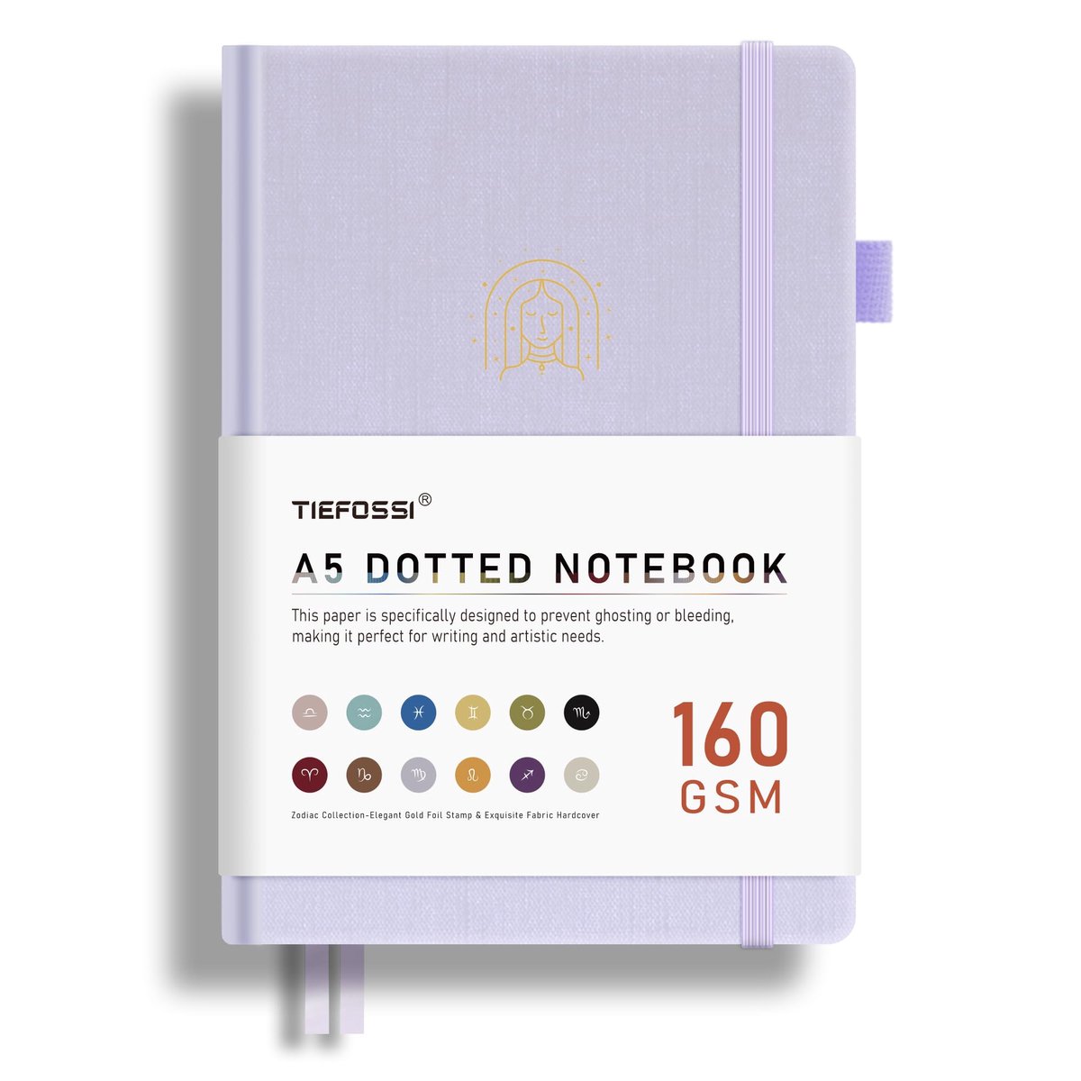 SnelShoppen - Bullet Dotted Journal met 256 Genummerde Pagina's, 160GSM Bleed Proof Dik Papier, Sterrenbeelden Dot Notebook, Virgo Journal voor Vrouwe
