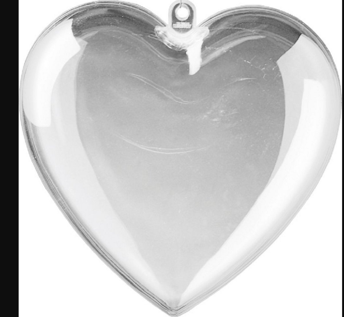 cadeau hart- cadeau verpakking- Deelbaar hart - Acryl hart, deelbaar, 8 cm