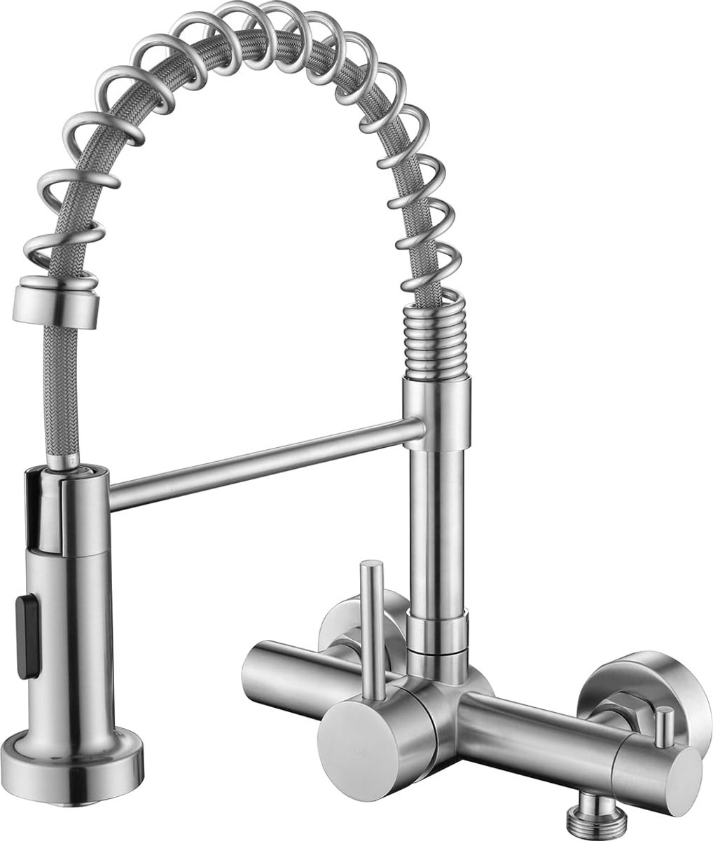 SnelShoppen - Tondiy Wandkraan 3/4 inch Aansluiting voor Vaatwasser/Wasmachine - Duurzaam Messing, Perfect voor Keuken en Badkamer