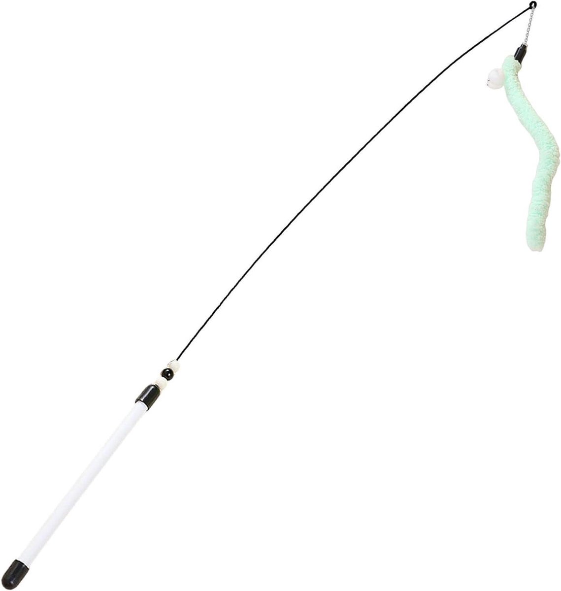 Kattenhengel - Kattenstok Speelgoed - Interactief Spelen - Helder Rinkelende Bel - 80 cm - Felle Kleuren