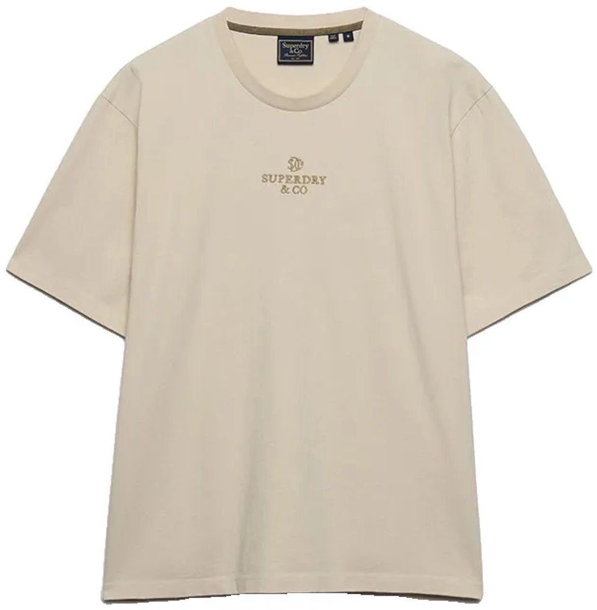 Superdry Micro Logo T-shirt Heren T-shirts Schelpwit