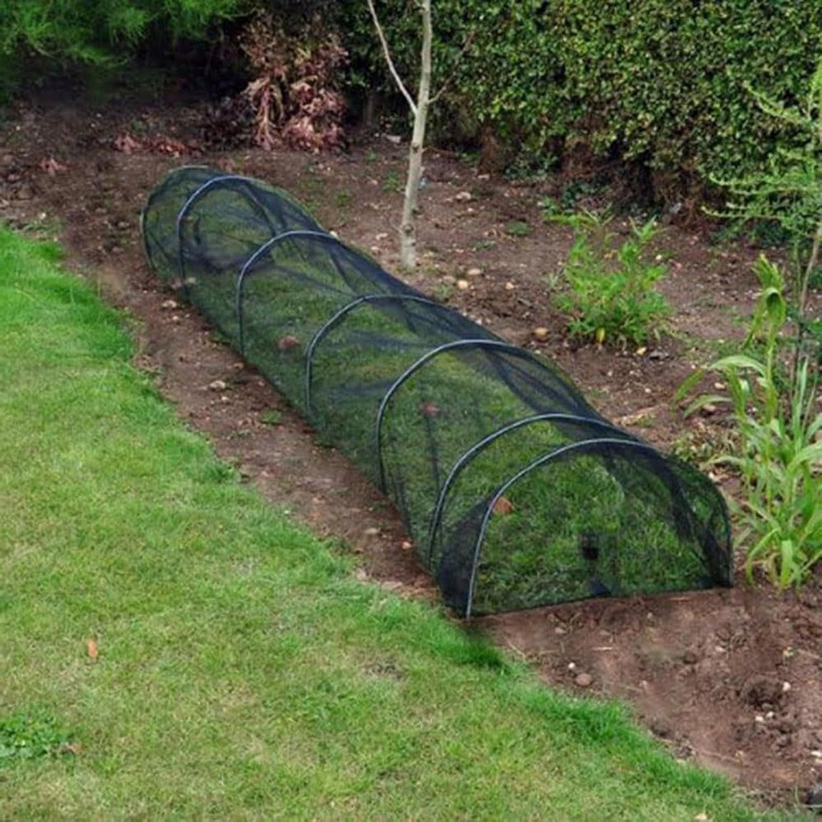 Drijvende Rijafdekking - Plantenbescherming - Buiten Tuinieren - Stevig Robuust Gaas - 300x45x45 cm - Groen