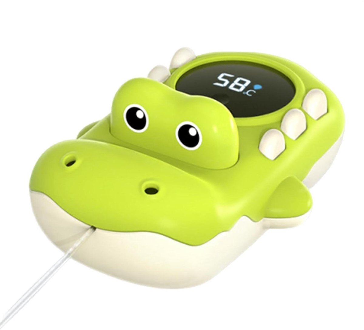 Badthermometer Kinderen - Waterthermometer Baby - Veilig Baden - Draadvrije Digitale Weergave - 12.7 cm - Wit