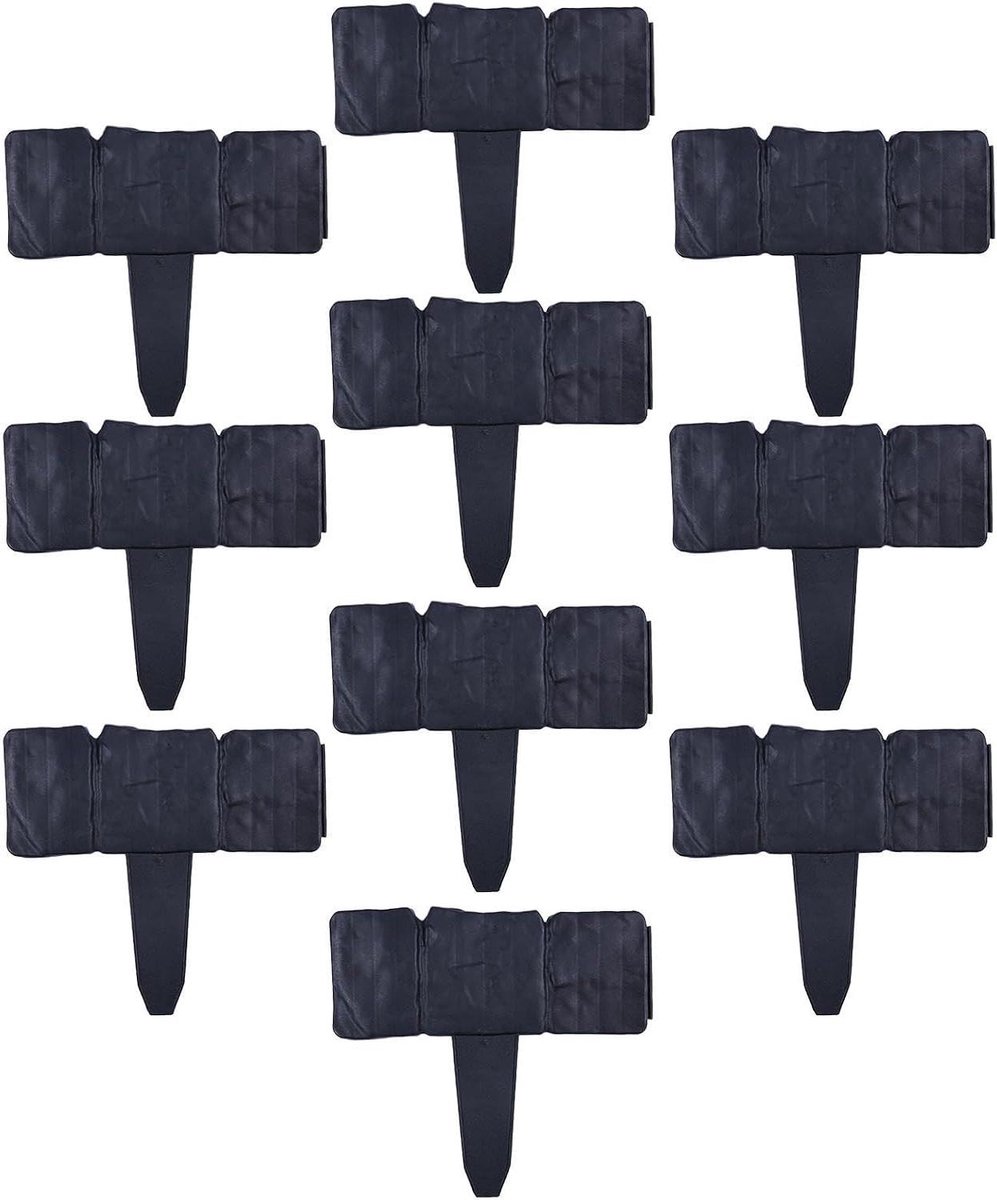 Stenen Borderrand - Tuinrand Afscheiding - Tuin Decoratie - Modulair Verstelbaar - 25x23 cm - Grijs