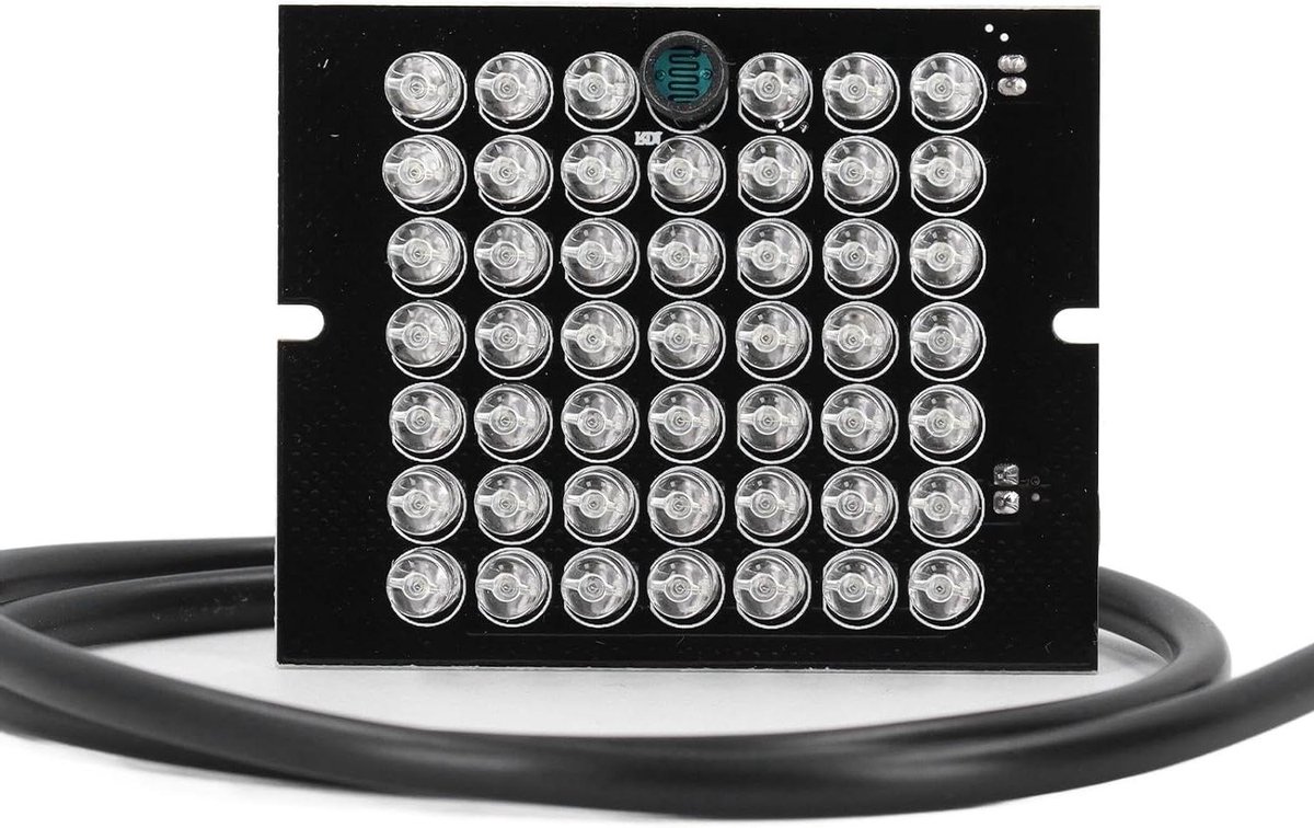 Infrarood Camera Lichtbord - IR Nachtlampje Vullicht - Beveiligingscamera Bewaking - 48 Zwarte LED's