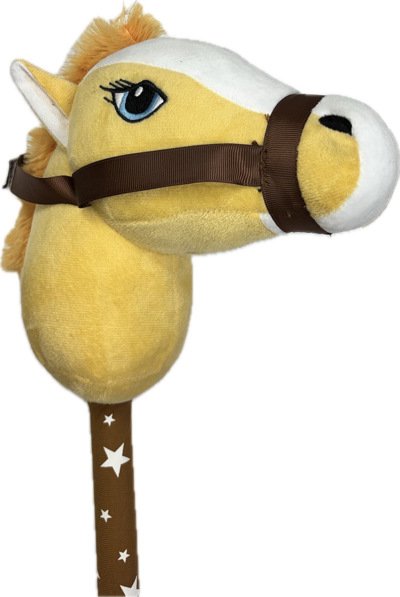 Stokpaard knuffel licht bruin