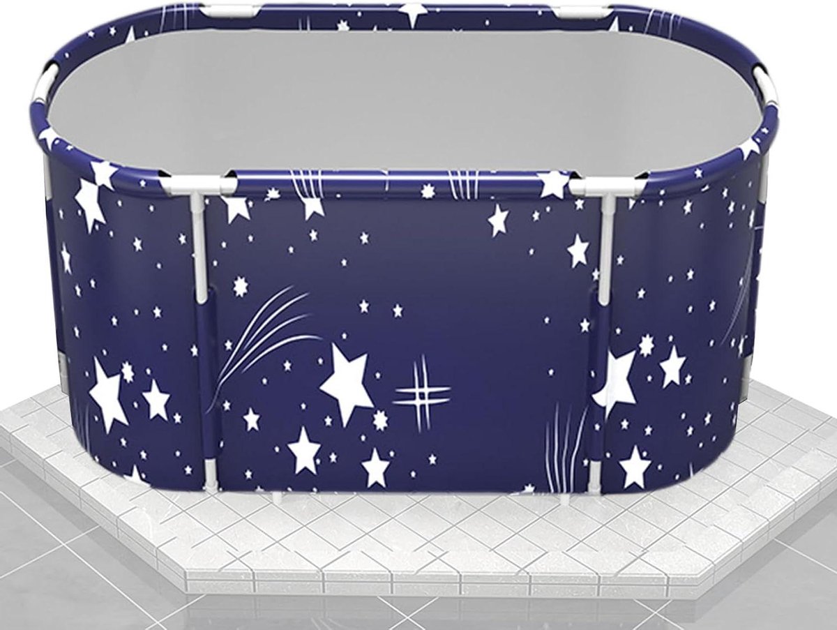 Opvouwbare badkuip - Draagbaar bad - Ontspannen baden - Eenvoudige installatie - 120 cm - Blauw