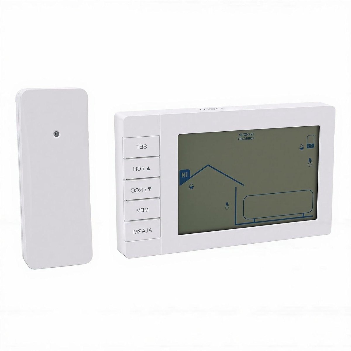 Weerstation Thermometer - Binnen Buiten Monitor - Dagelijkse Planning - 100m Sensor Bereik - 15 x 12 x 4.5 cm