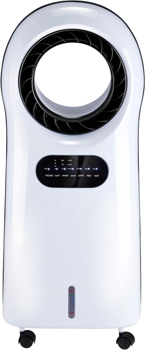 Luchtkoeler - Ventilator Bevochtiger - Verkoeling Huis - 3-in-1 Functie - 35 liter tank - Wit