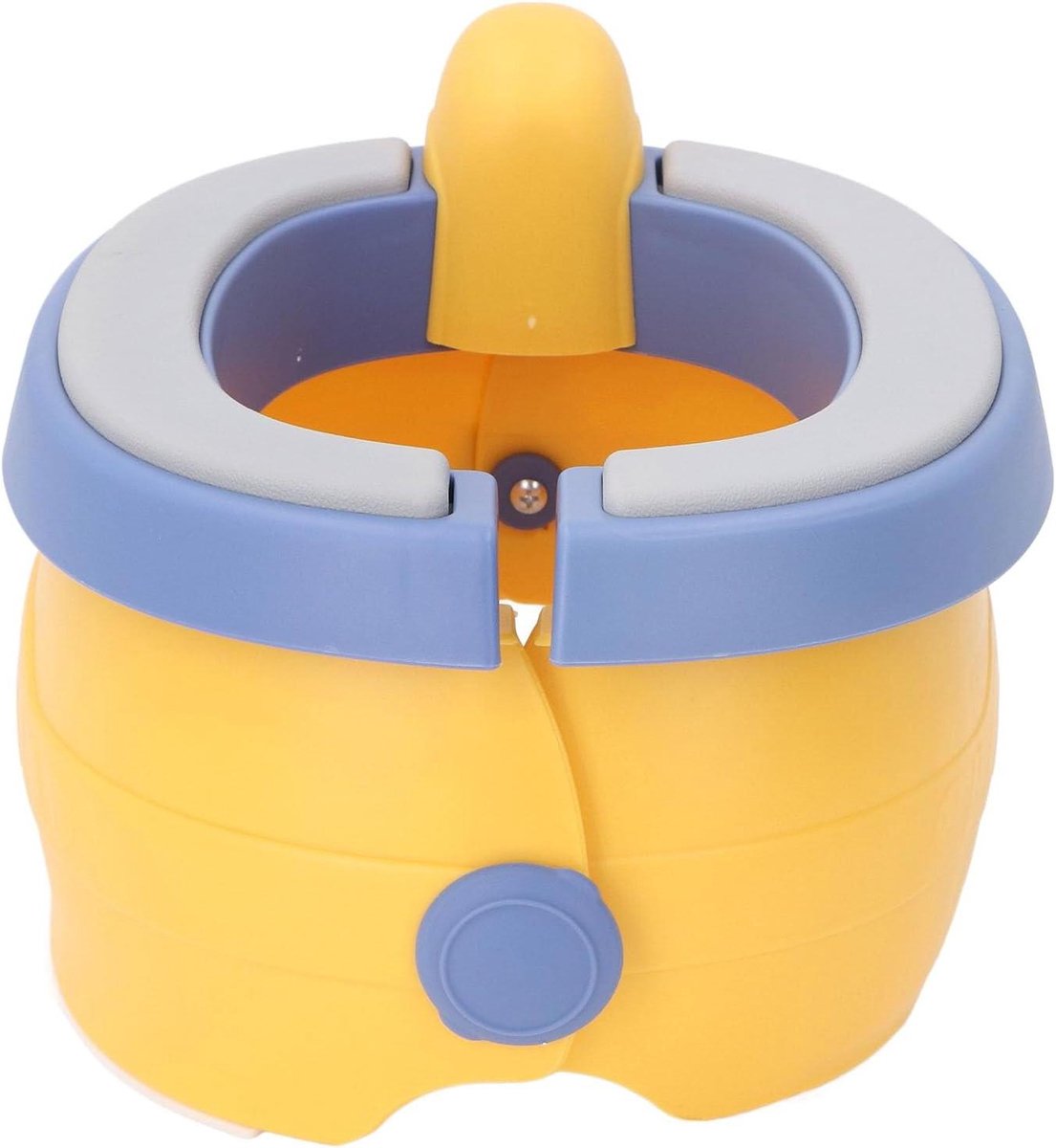 Kinderreispotje - Potty Training Stoel - Zindelijkheidstraining Onderweg - Inclusief 20 Reinigingszakken - 25L x 14W cm - Grijs