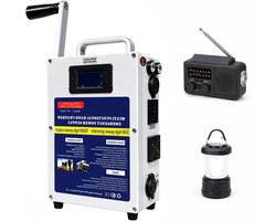 Draagbare Krukgenerator - Noodstroom Dynamo - Stroom Opwekken - Brandstofvrij - 500W - Zwart