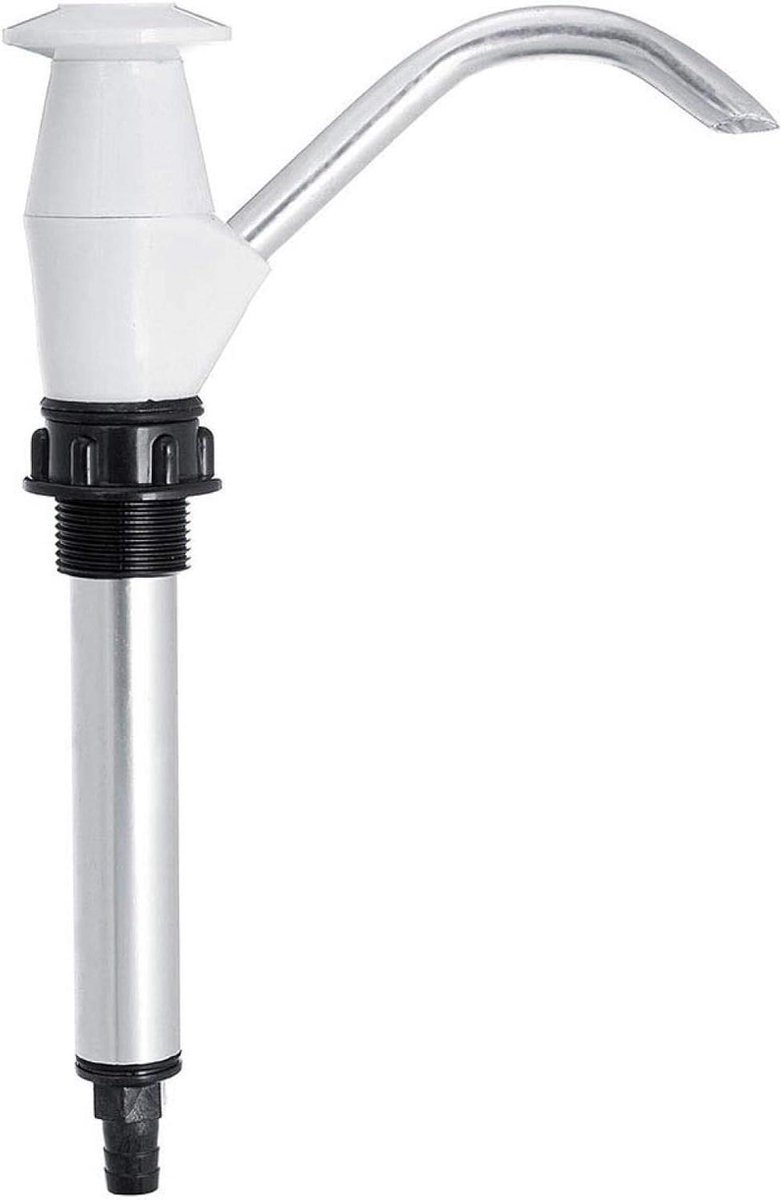 Caravan Waterpomp - Handpomp Keuken - Water Tappen - Dubbele Actie - 20x27x5cm - Wit