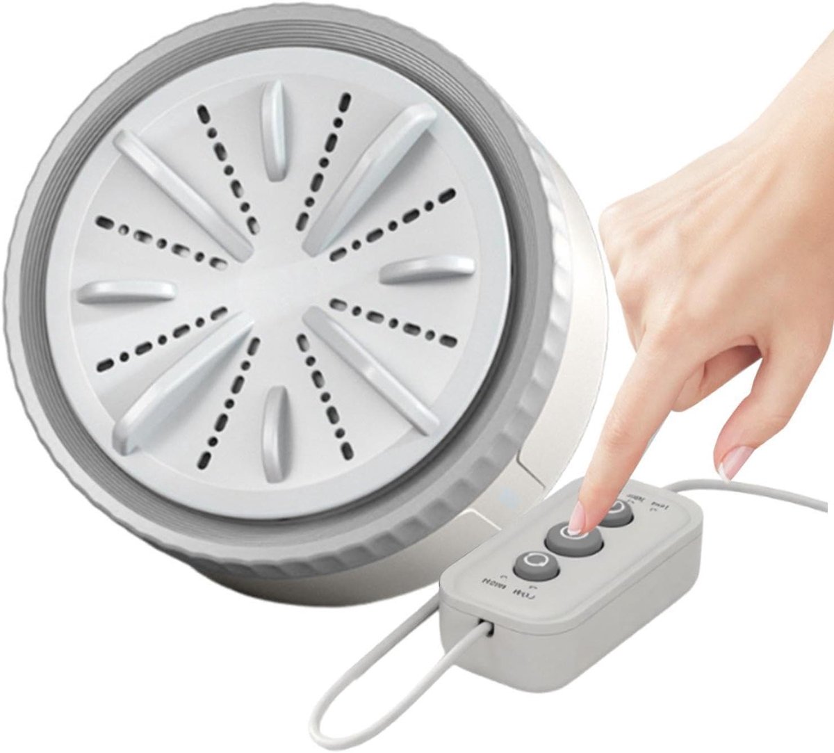 Mini Wasmachine Kledingwasautomaat Ondergoedwasser Dagelijkse Hygiëne Ruimtebesparend Compact Ontwerp 6.5 x 11 x 6.5 cm Grijs