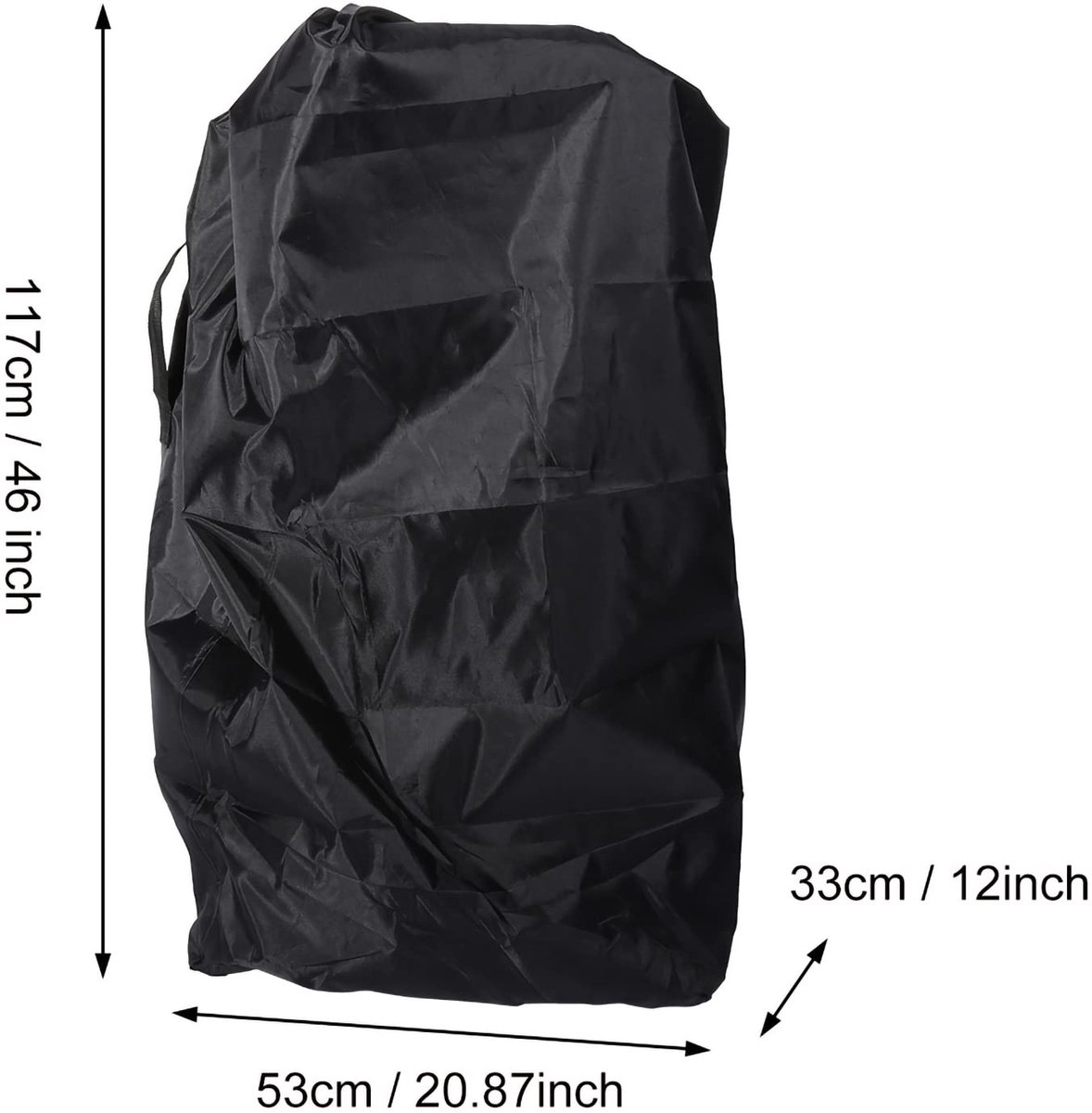 SnelShoppen - Honiwu Kinderwagen Reistas voor Vliegtuig, Buggy Reistas Hoes, Poort Check Tas Opslag voor Baby en Kinderen (117 × 53 × 33 cm)