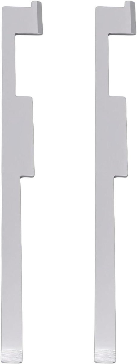 Lijmschraper Set - Lijmverwijderaar Kantenband - Houtbewerking Reinigen - Dubbele Kop Ontwerp - 2 Stuks - Zilver