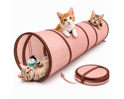 Top 10 speelgoed voor katten 2026: Opvouwbare Kattentunnel - Kattenspeeltunnel Incl. Speelbal - Multifunctionele Speeltunnel Kat - Lichtgewicht Tunnel Kat - Katten Speelgoed - Kattenspeeltjes - Kat Tunnel - Kitten Speelgoed - Kruiptunnel Kat - Huisdier Spelletjes - Beige - Pet Ville