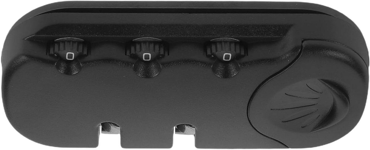 Cijferslot Bagage - Combinatieslot Koffer - Bagage Beveiligen - Verstelbaar Cijfer - 8 cm - Zwart