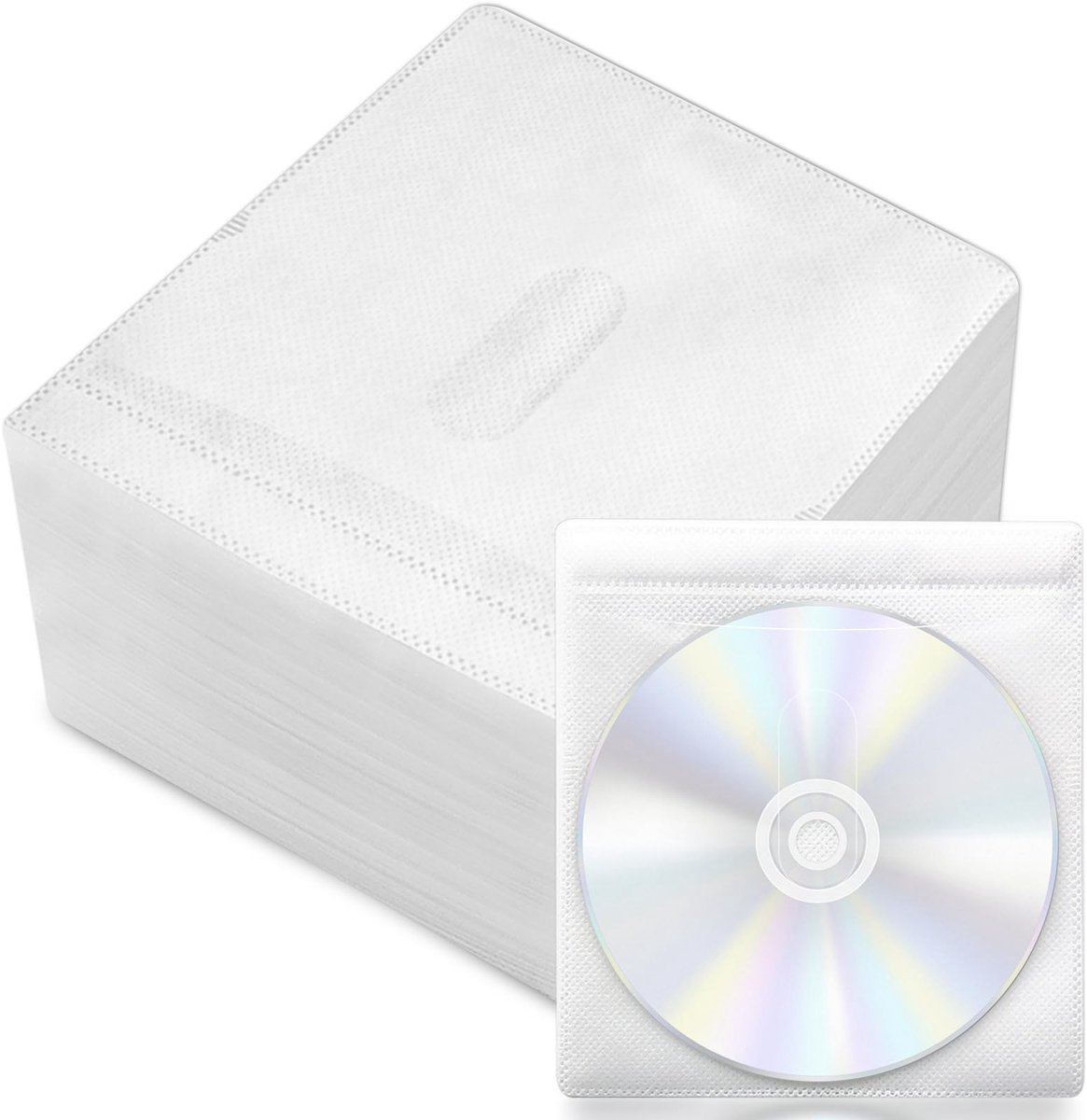 Dailygoods - 100 Stuks Plastic CD/DVD Covers - Transparante Beschermhoezen voor Media