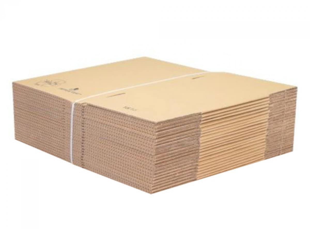 SnelShoppen - Lot van 20 Verhuisdozen 55x35x30 cm - Sterke Kartonnen Dozen voor Verhuizen, Verzenden of Opslag - Ideaal voor Huishoudens, Bedrijven en