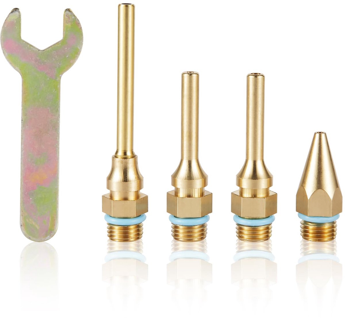 Dailygoods - 4-delige Fijne Mondstukset voor Hot Glue Tools - Ideaal voor Creatieve Projecten