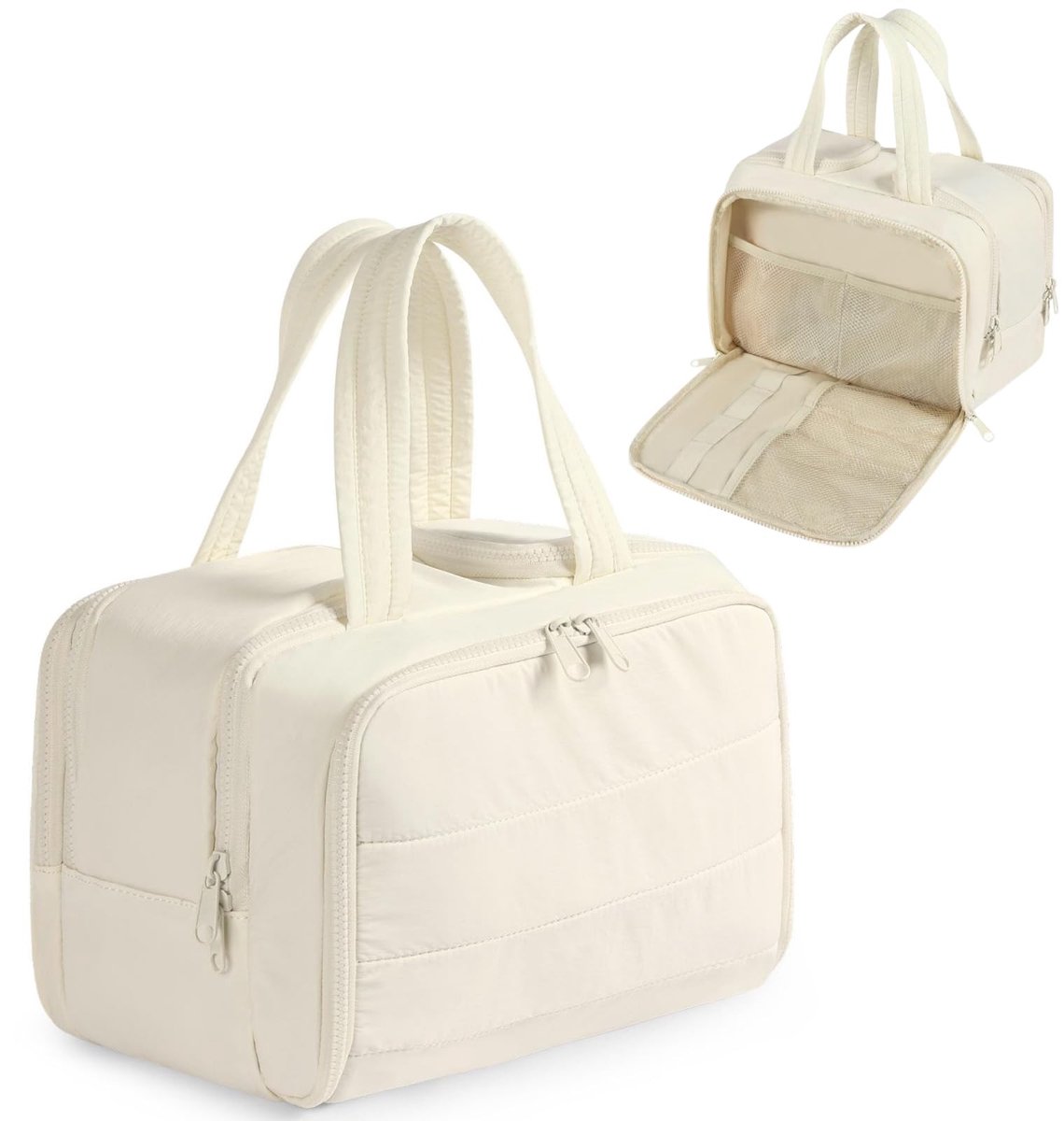 Dailygoods - Grote Toilettas voor Vrouwen - Draagbare Cosmetic Organizer met Rits, 30 x 18,5 x 22 cm