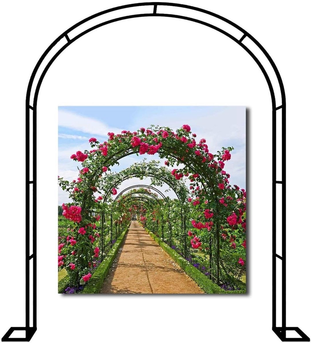 Metalen Tuinboog - Rozenboog Decoratie - Tuin Aankleden - Weerbestendig Anti-roest - 300 x 220 cm - Zwart