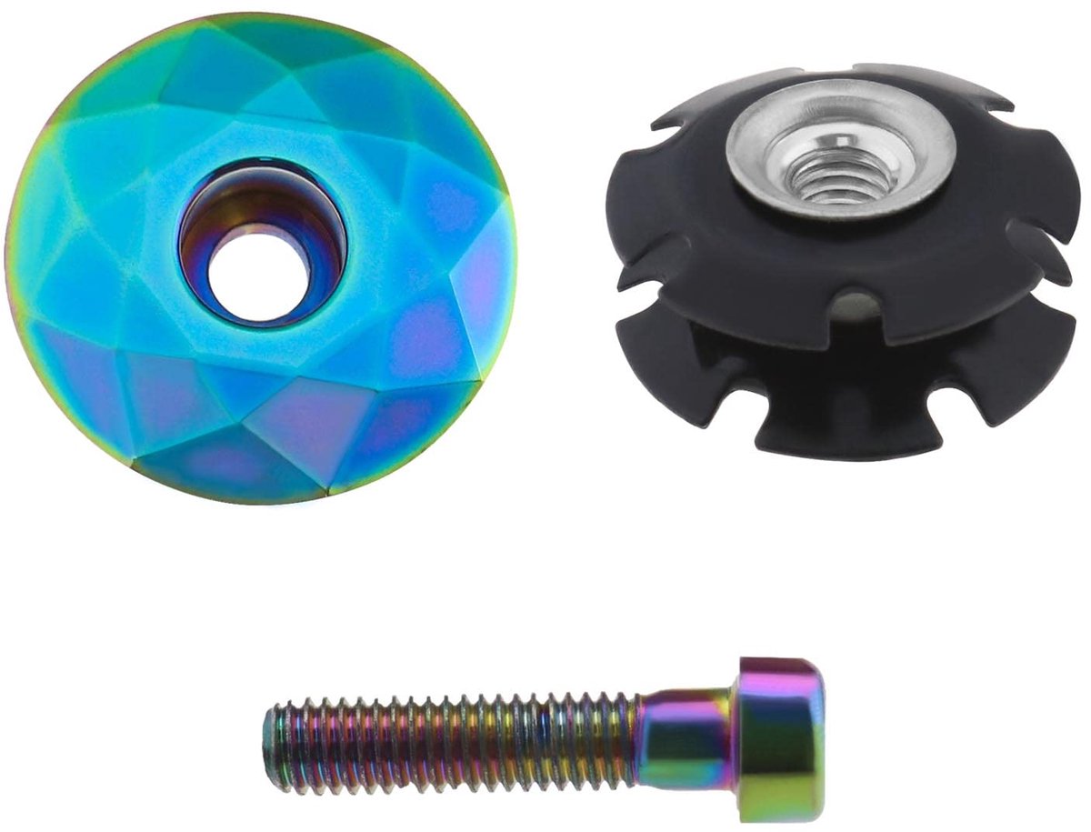 Dailygoods - Fiets Headset Cap Aluminium Voorvork Stuurpen Top Cap 28.6mm