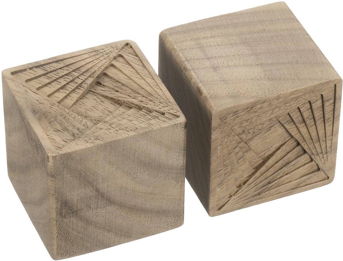 Dailygoods - Houten Etherische Oliediffusers - Set van 2 Aromadiffusers voor Thuis en Auto