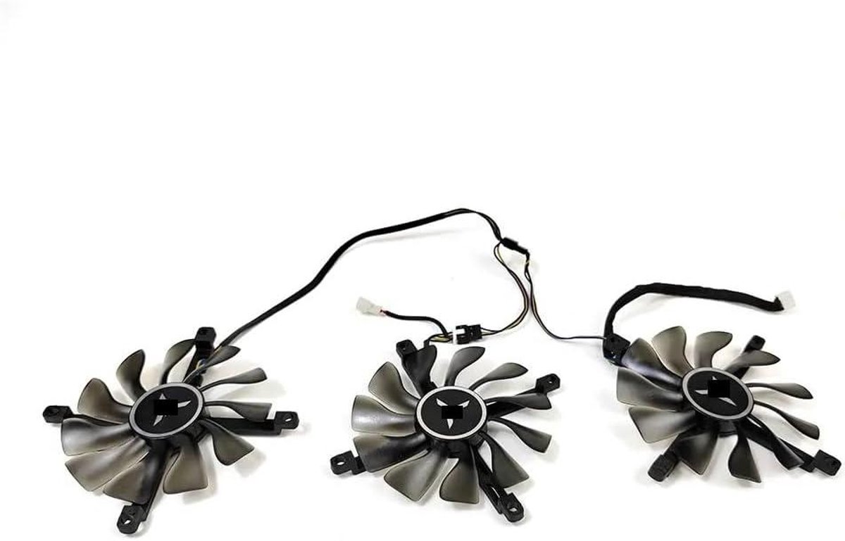 Grafische Kaart Ventilator - GPU Koeler - Computer Koeling - Drie Ventilatoren - 85 mm - Zwart