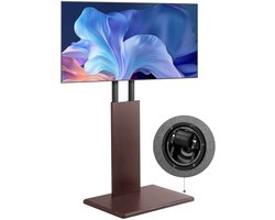Emvae Tv Standaard - Tv beugel - Tv voet - Vloerstandaard Tv - Verrijdbare TV Beugel - 32-70 Inch - Tot 45 kg draagvermogen - VESA 100x100 - VESA 600 x 400 mm - Verstelbaar