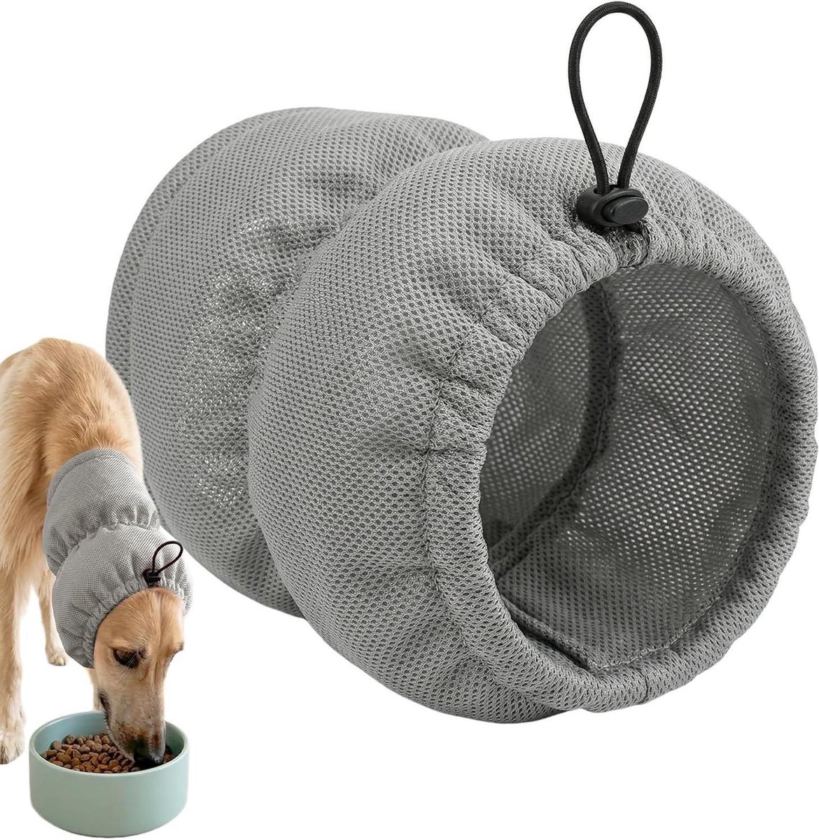 Honden Koelband - Verkoelende Halsdoek - Hond Koel Houden - Ademend Ontwerp - Verstelbaar - Grijs