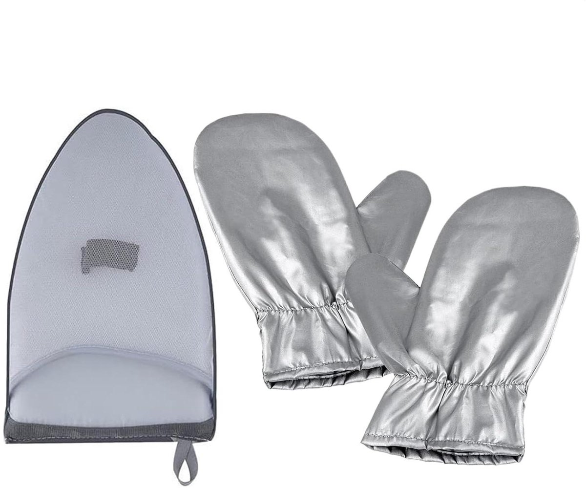 Stoomhandschoenen Kleding - Strijk Handschoen - Kleding Stomen - Hittebestendige Isolatie - 22.5 x 17 cm - Grijs