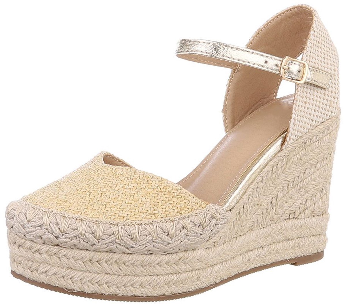 Espadrille Sandaal - Sleehak - Dames Mt:39