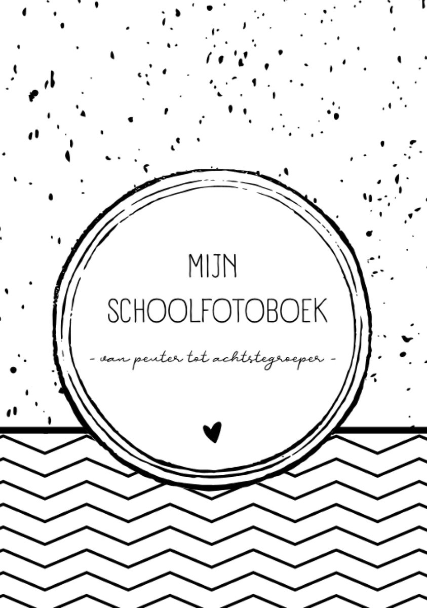 SnelShoppen - Schoolfotoboek Zwart Wit - Fotoboek voor Kinderen - 40 Pagina's - Perfect voor Schoolherinneringen, Feesten en Speciale Gelegenheden