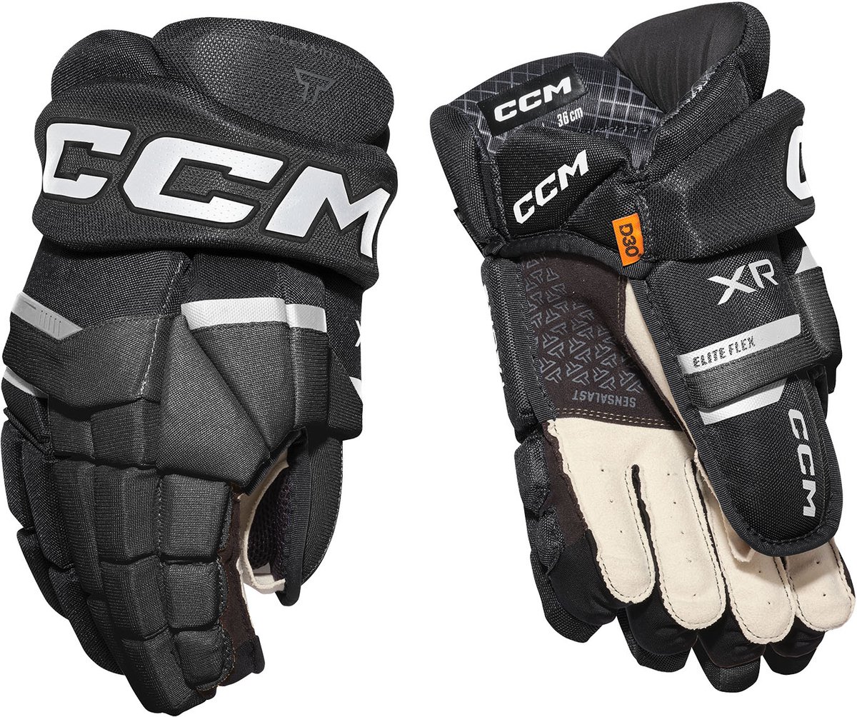 CCM Tacks XR IJshockeyhandschoenen - Senior - Zwart/Wit - 15 - D3O Zero - ASD