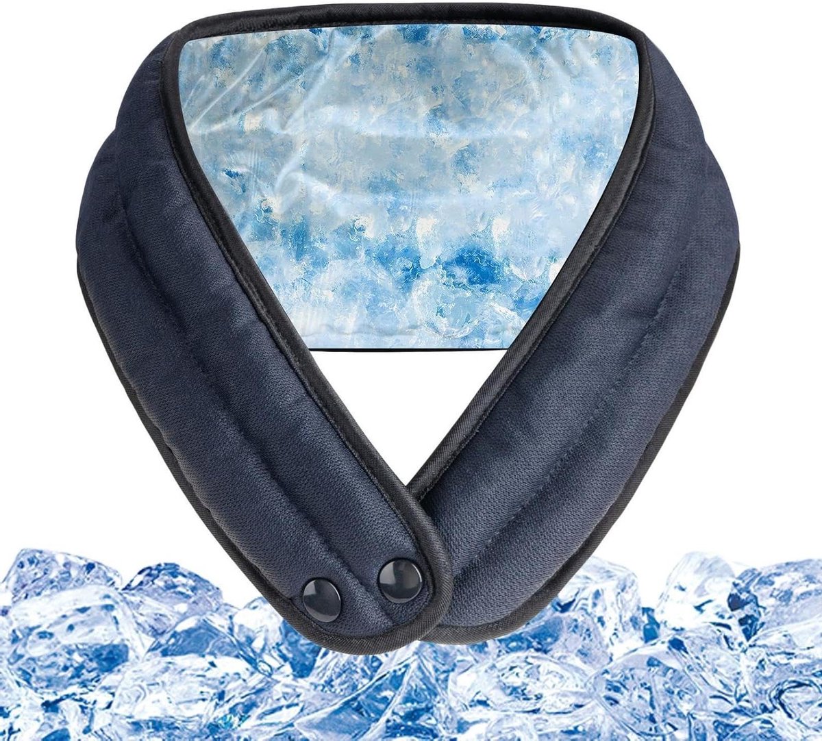 Nekverkoelende omslagdoek - Koel-sjaal warmtewisselaar - Hitte tegengaan - Snelle koeling technologie - 10 inch - Blauw