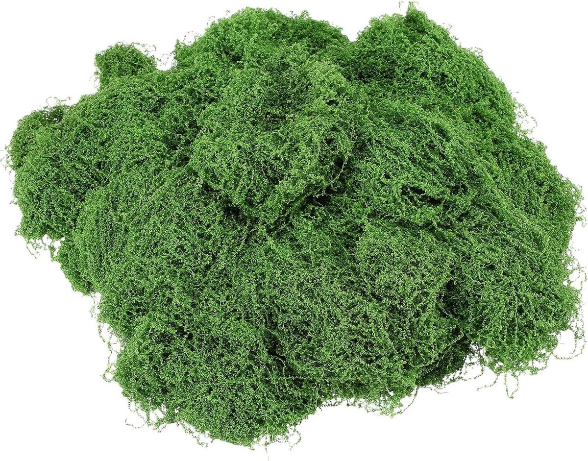 Kunstmos Decoratie - Nepmos Planten - Knutselprojecten Decoratie - Realistische Textuur - 26x21x9 cm - Groen