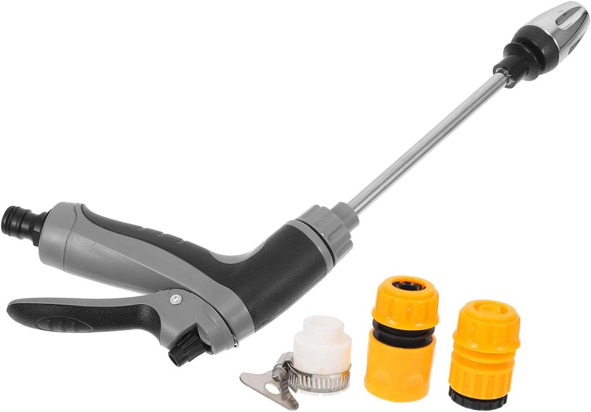 Hogedruk Watersproeier - Tuinslang Sproeier - Auto Wassen - Verstelbare Waterstraal - 37 cm - Diverse kleuren