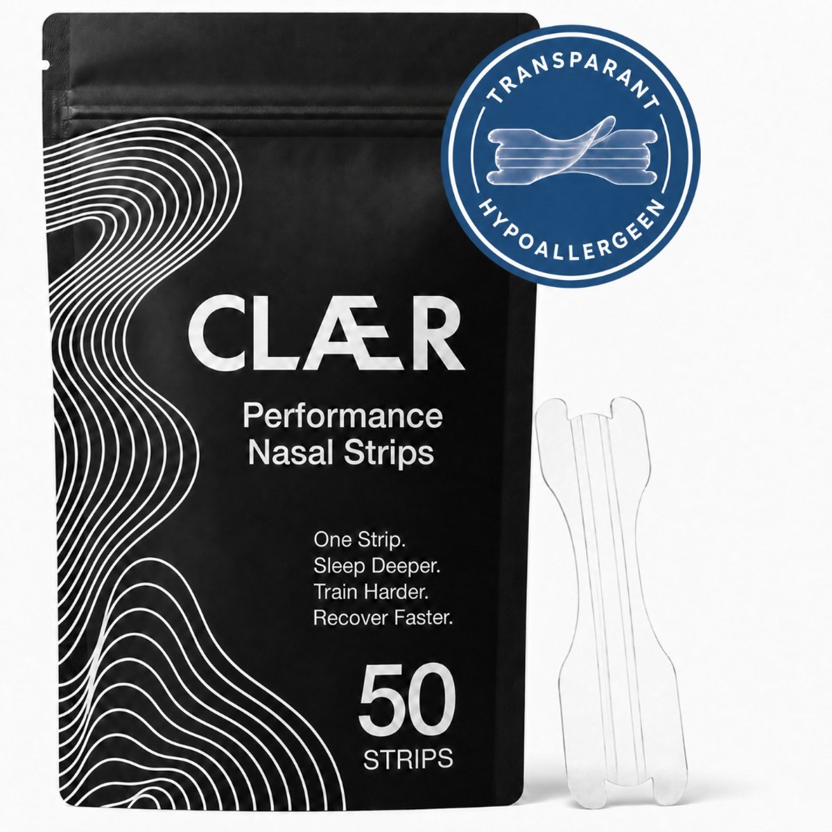 CLÆR Anti Snurk Neusstrips productafbeelding
