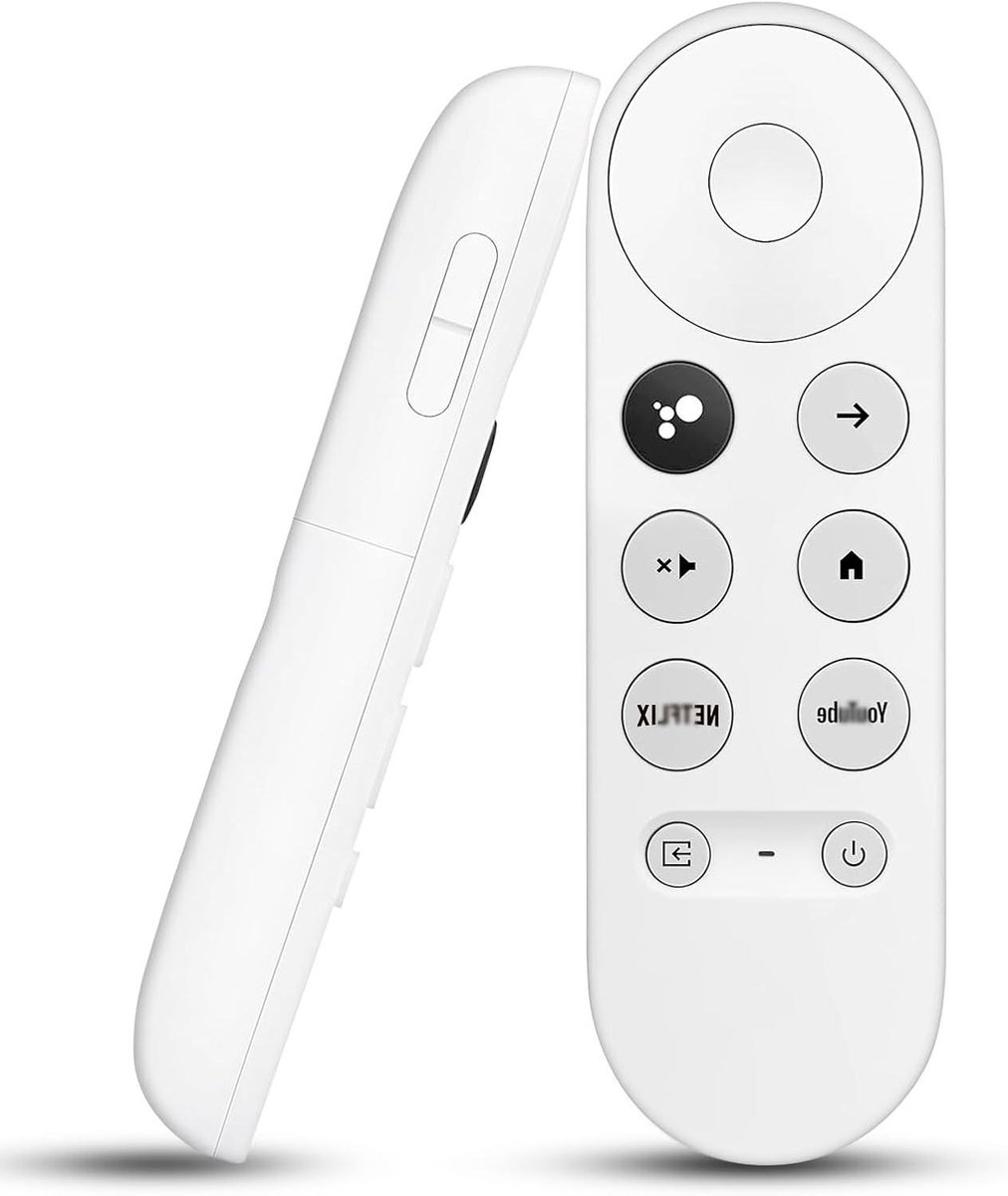 Bluetooth Spraakafstandsbediening - Afstandsbediening Google TV - Streamen en Navigeren - Met Ingebouwde Sneltoetsen - 126 x 43 cm - Zwart