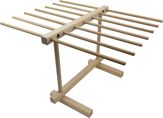 SnelShoppen - Stretch droogt pasta, hout, beige - Ideaal voor keuken, feest, camping, multifunctioneel, duurzaam materiaal, praktisch en stijlvol van Snelshoppen — afbeelding 4