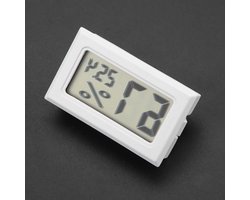 Mini Hygrometer Thermometer - Temperatuur Vochtigheid Monitor - Reptielen Terrarium - Digitaal LCD Scherm