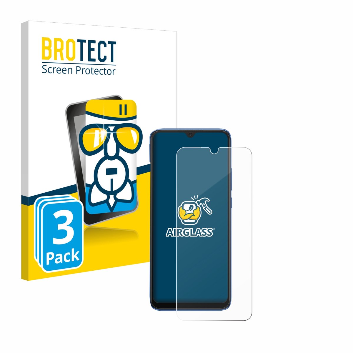 Screenprotector 3 Stuks voor Xiaomi Redmi 10C Beschermglas transparant