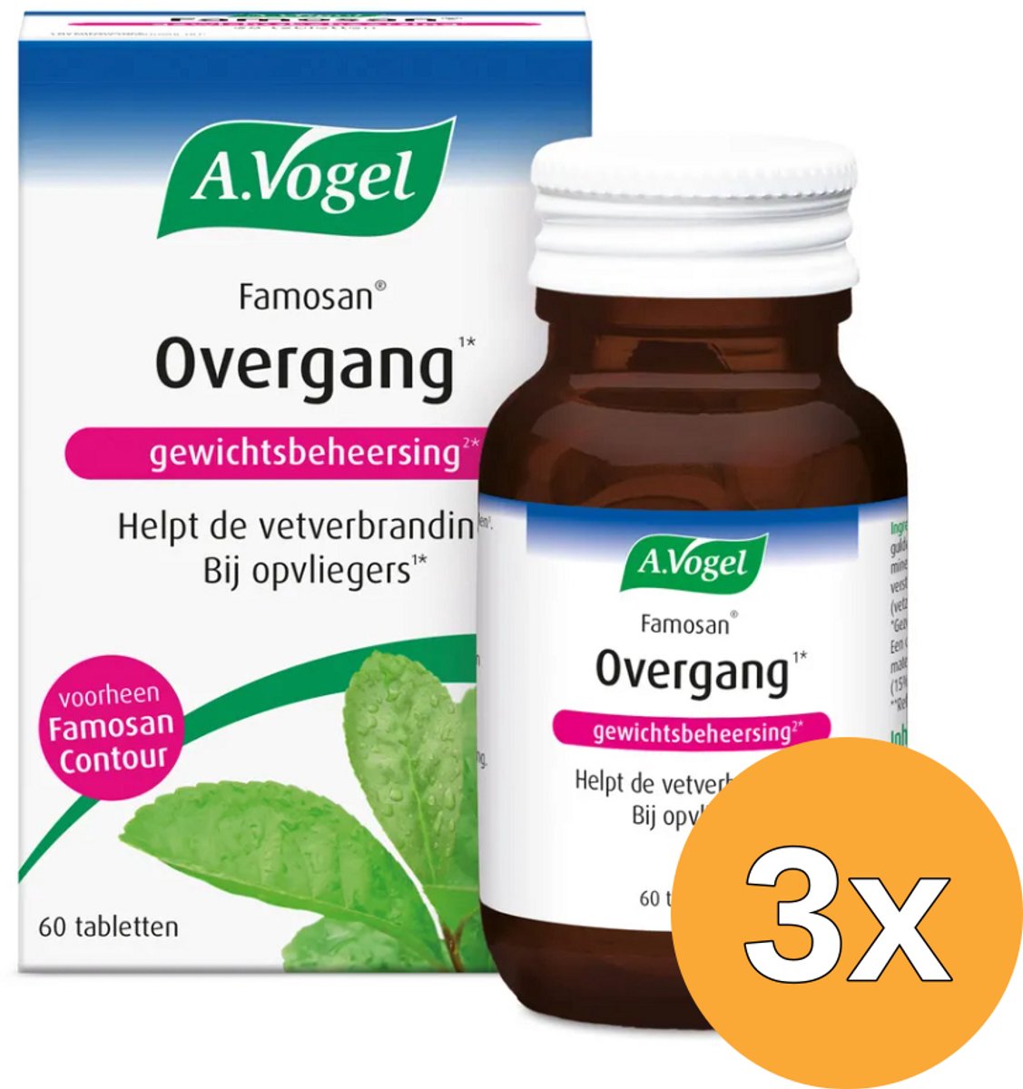 3x A.Vogel Famosan Overgang Gewichtsbeheersing (60 tabletten)