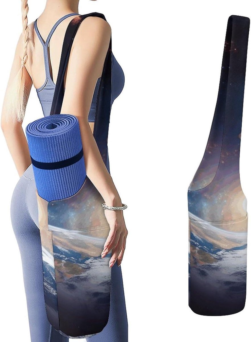 Yoga Mat Tas - Yogatas Draagtas - Sporten en Reizen - Ruim Ontwerp - 50x40x18cm - Wit