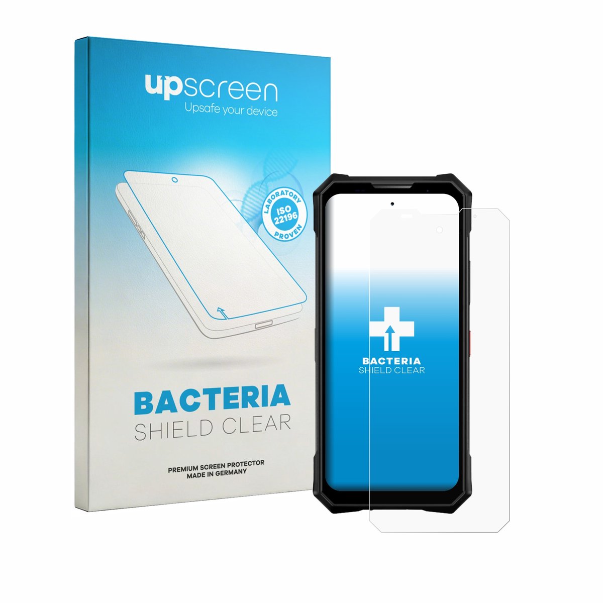 upscreen - Screenprotector voor Doogee V50 - Folie Beschermfolie transparant antibacterieel