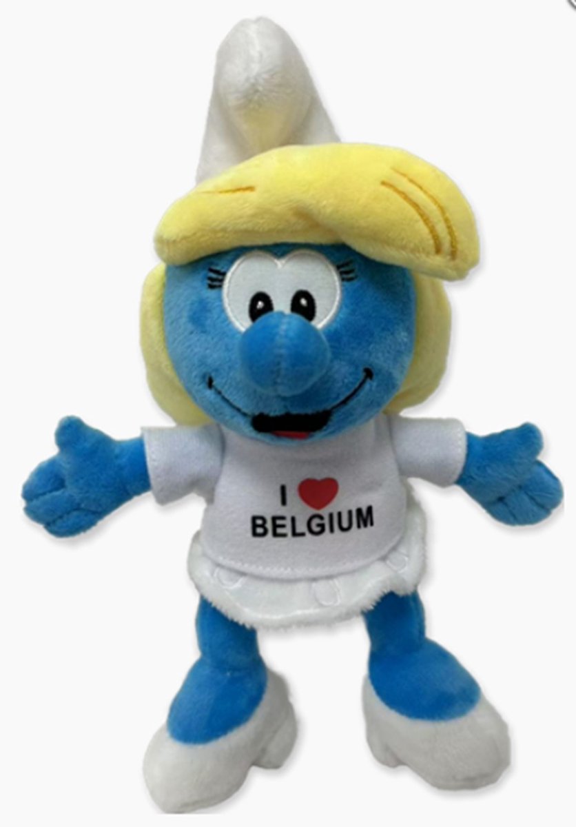 Smurfen knuffel - Smurfin 20 cm - I love Brussel - Puppy SA