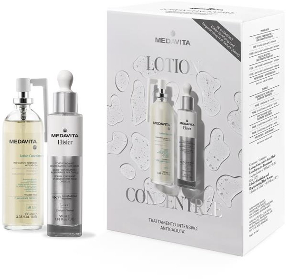 Promo : Medavita Special Edition Lotion Concentrée Box 100ml Spray + Elisièr 50ml