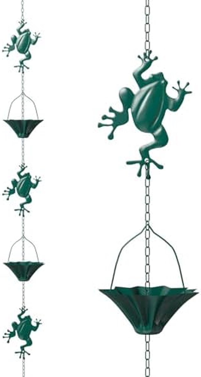 Regenketting Aluminium - Waterafvoer Ketting - Decoratieve Drainage - Dubbelring Ontwerp - 1m tot 10m - Koper